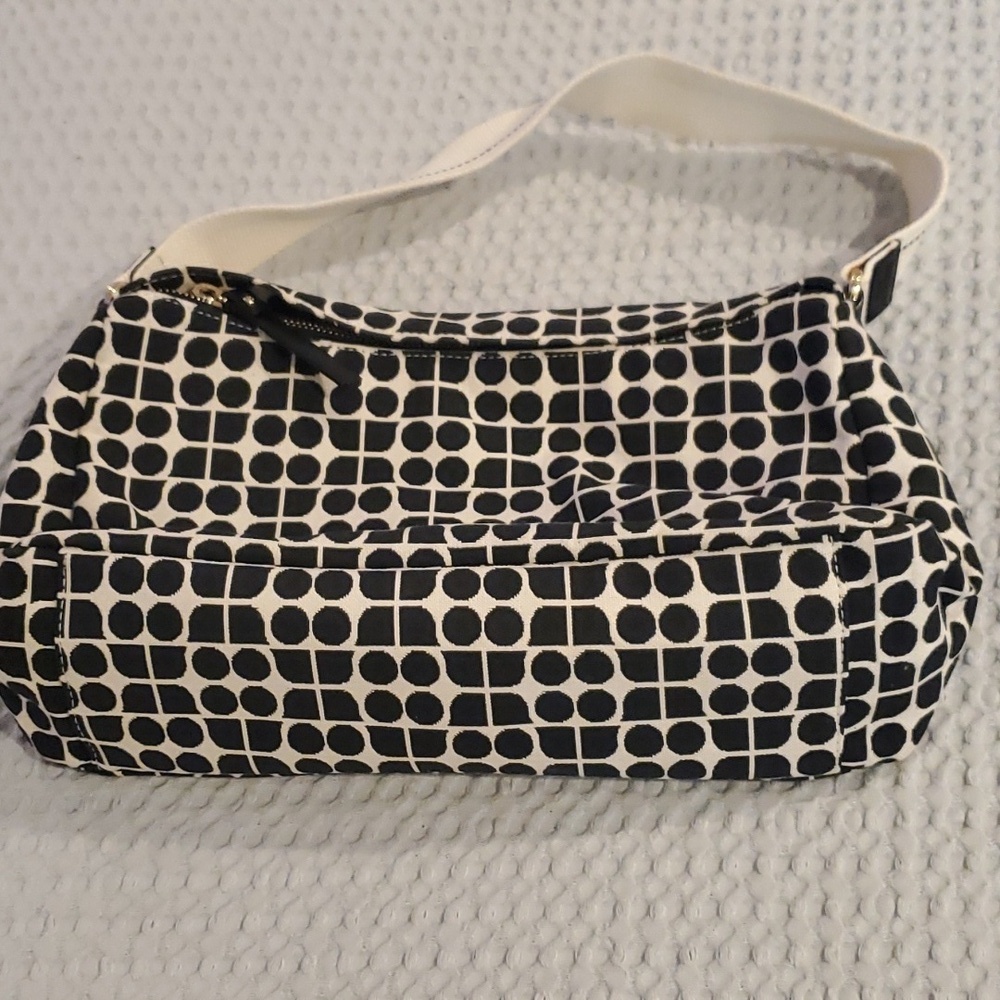 Black and White Patterned Shoulder Bag